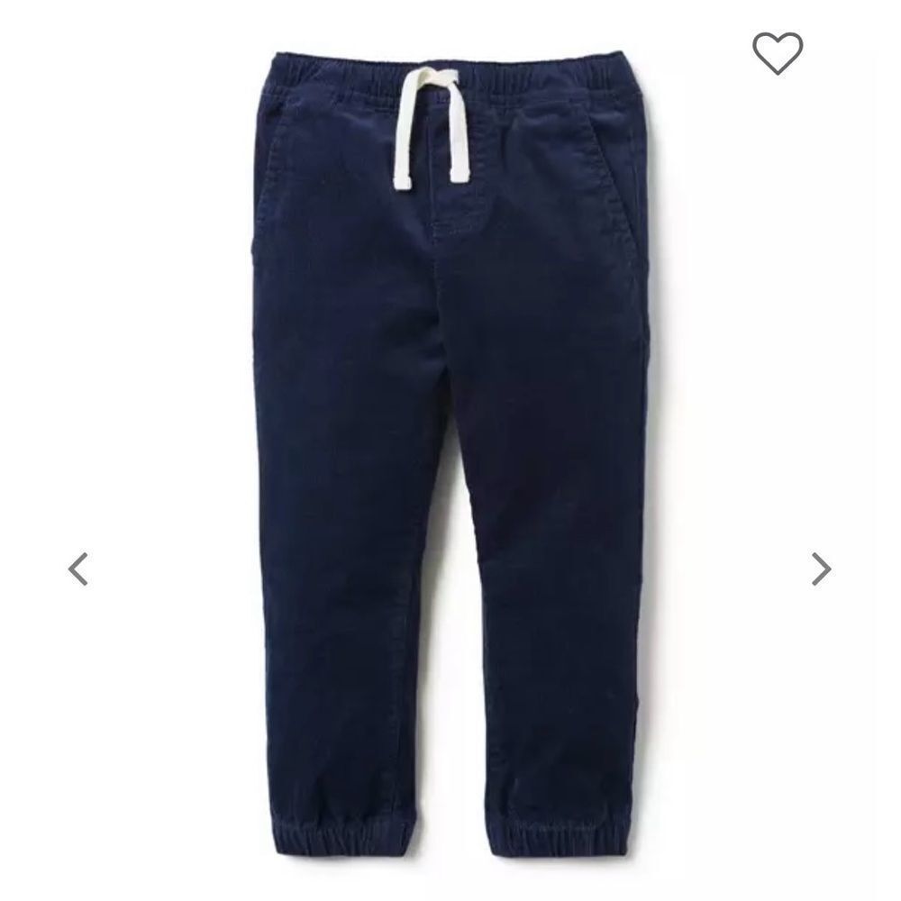 Janie and Jack boys size 6 navy cord joggers